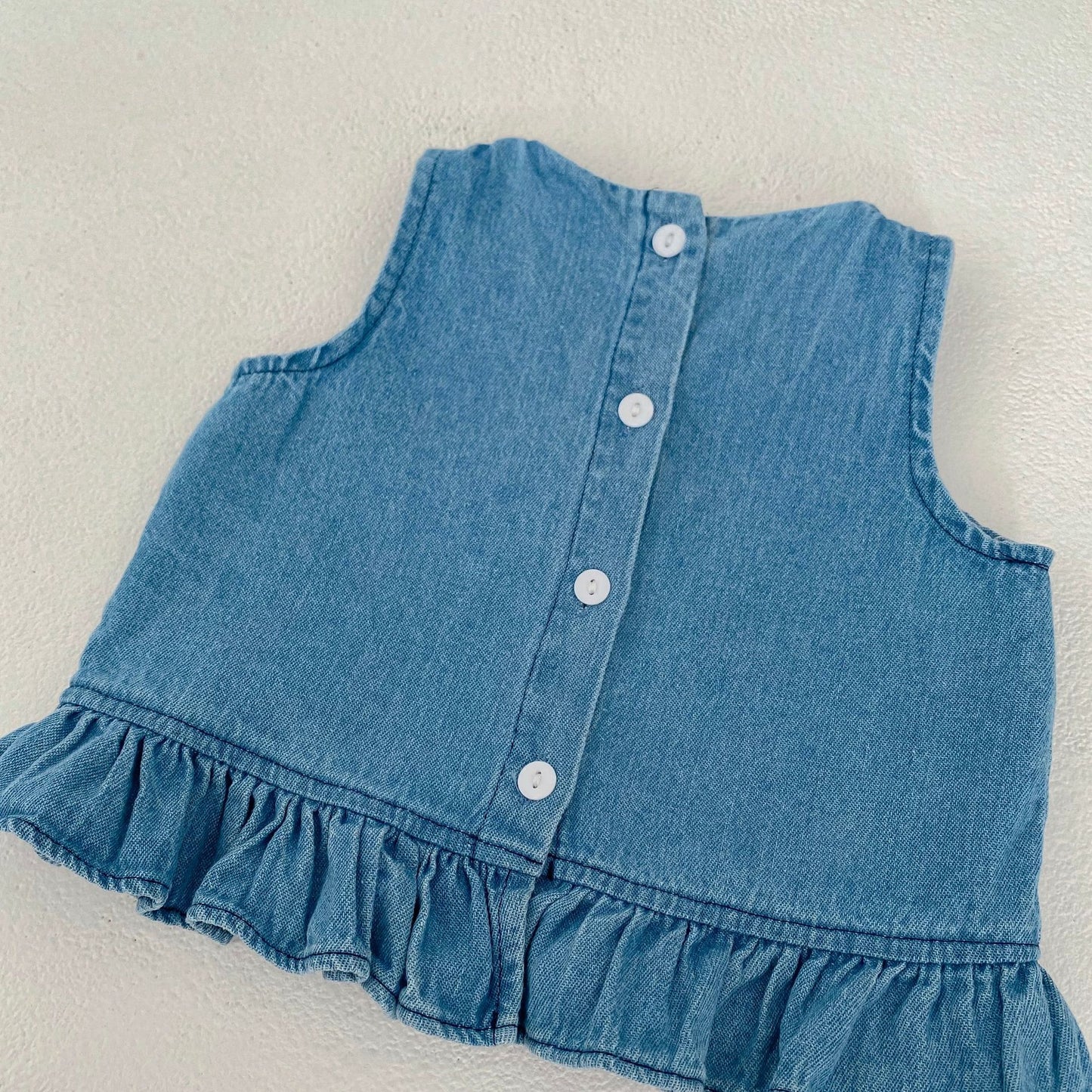Baby Girl Denim top & short set