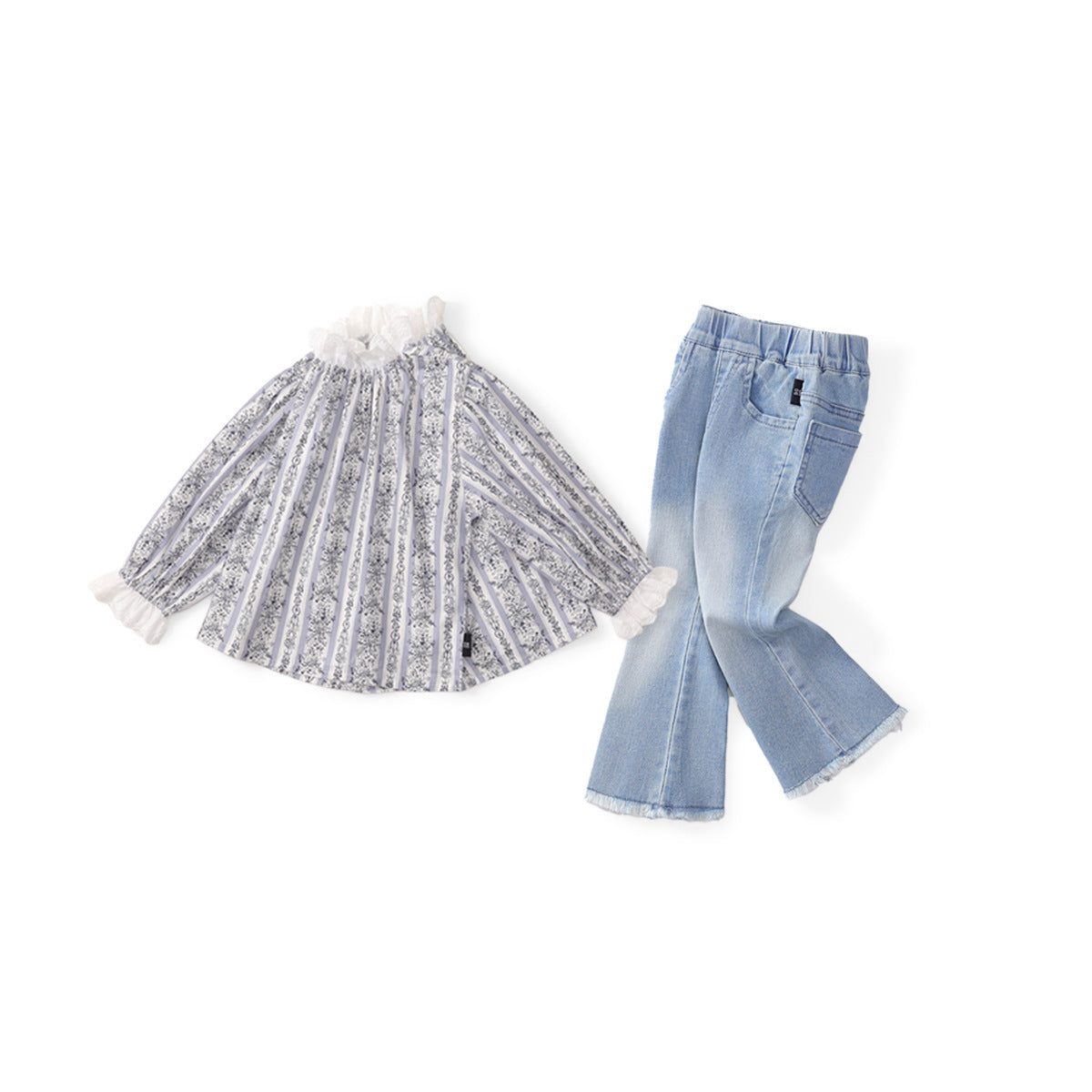 Pre sale Girls' Fashion Top and Jeans Set
